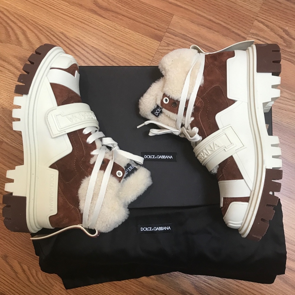 Dolce & Gabbana Shearling Trekking boots